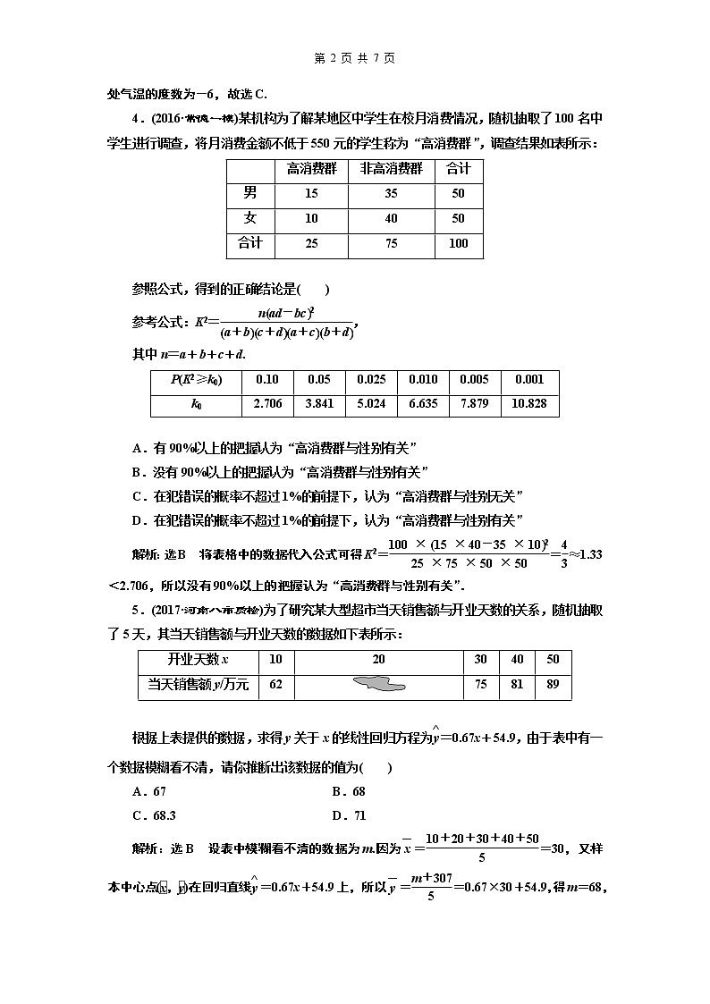 6.2021年高考数学（理）总复习（高考研究课件 高考达标检测 教师用书）第十六单元  统计与统计案例 （8份打包）02