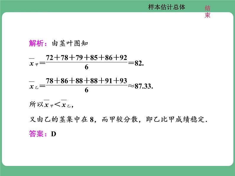 6.2021年高考数学（理）总复习（高考研究课件 高考达标检测 教师用书）第十六单元  统计与统计案例 （8份打包）06