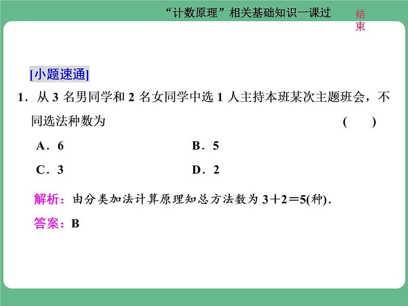 7.2021年高考数学（理）总复习（高考研究课件 高考达标检测 教师用书）第十五单元  计数原理 （6份打包）02