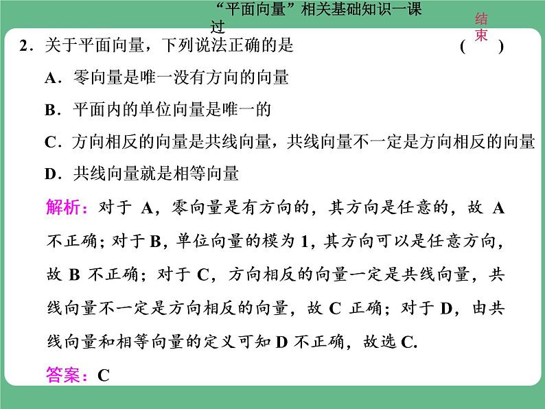 15.2021年高考数学（理）总复习（高考研究课件 高考达标检测 教师用书）第七单元  平面向量 （6份打包）04