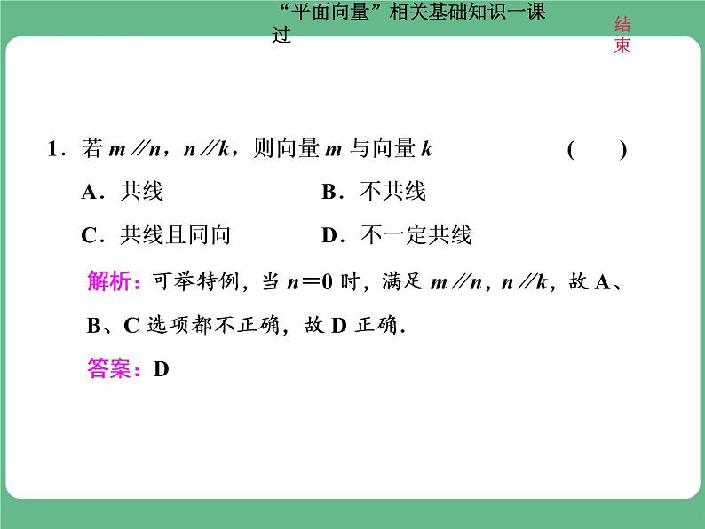 15.2021年高考数学（理）总复习（高考研究课件 高考达标检测 教师用书）第七单元  平面向量 （6份打包）06