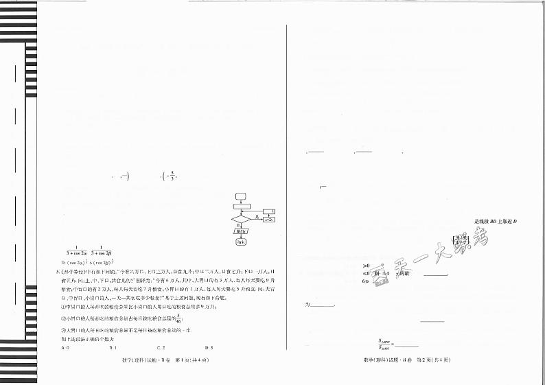【2020】天一《临考密押点睛卷》（理科）理数B第1页