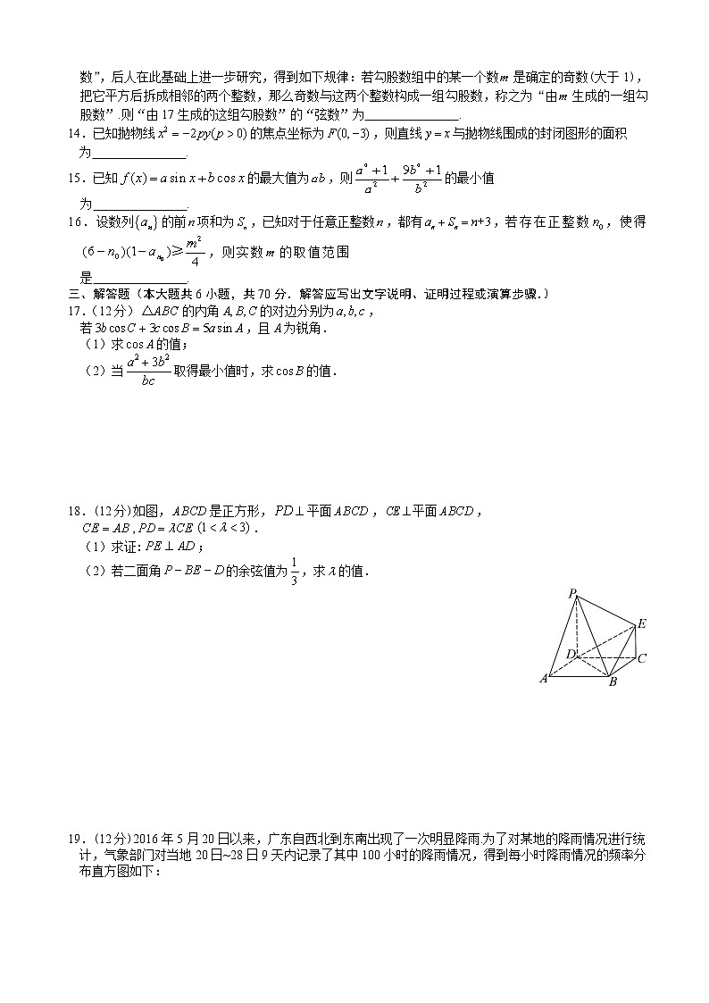 2020届山西省临汾市高三下学期模拟考试（2）数学（理） （解析版）第3页