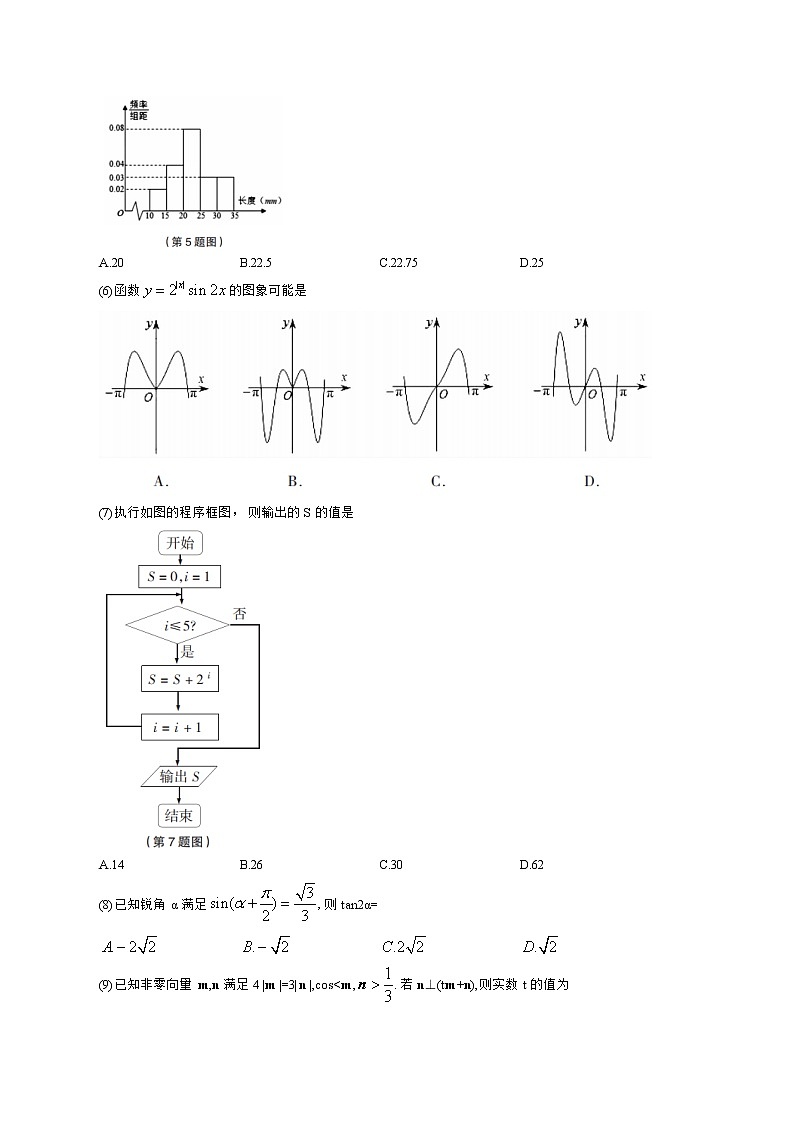2020届山西省阳泉市高三第一次（3月）教学质量检测文科数学试题（word版含答案）02