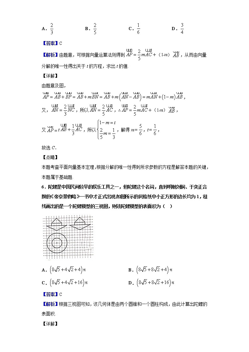 2020届陕西省渭南市临渭区高三模拟考试数学（理）试题（解析版）03