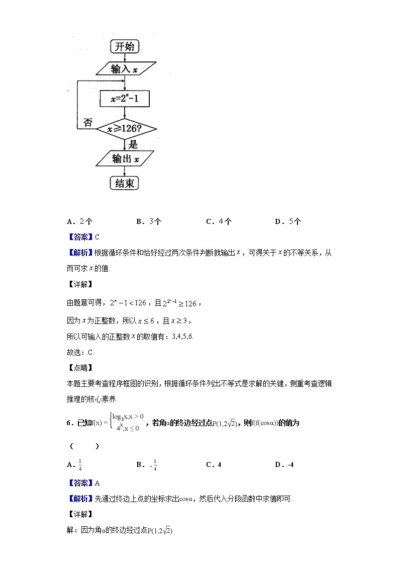 2020届陕西省渭南市临渭区高三模拟考试数学（文）试题（解析版）03
