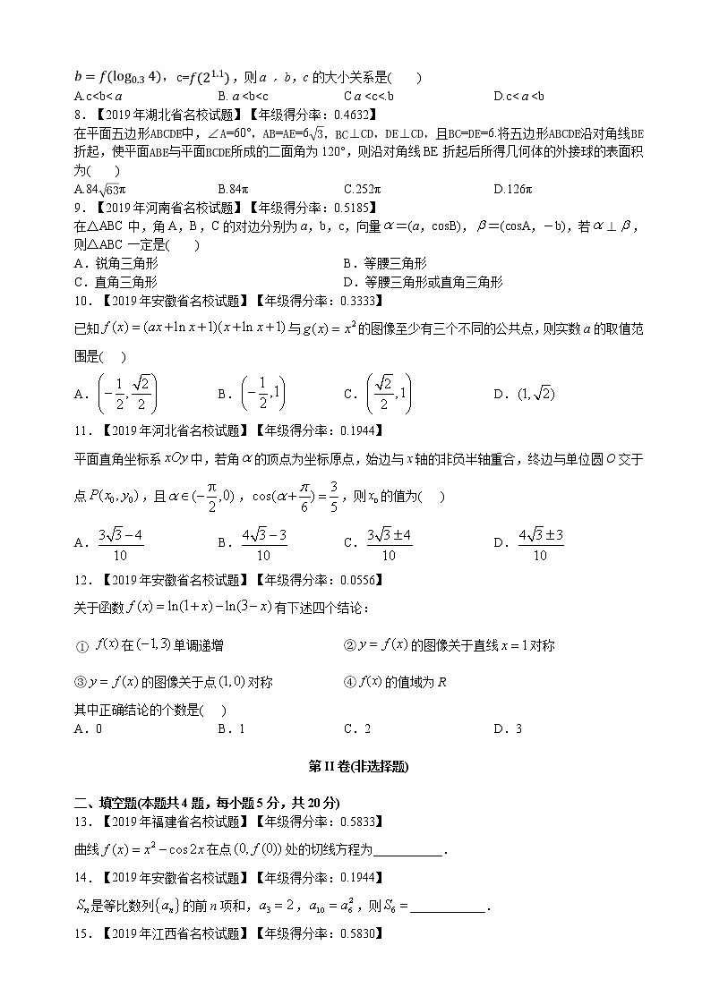 2020届全国Ⅰ卷高三高频错题模拟卷数学（理）第2页