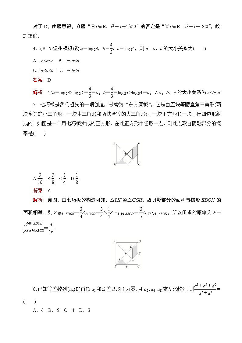 2020届全国高考冲刺高考仿真模拟卷（一） 数学（文）（解析版）第2页