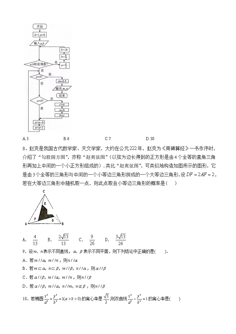 2020届全国高考总复习复习模拟卷（三）数学（理）（解析版）第2页