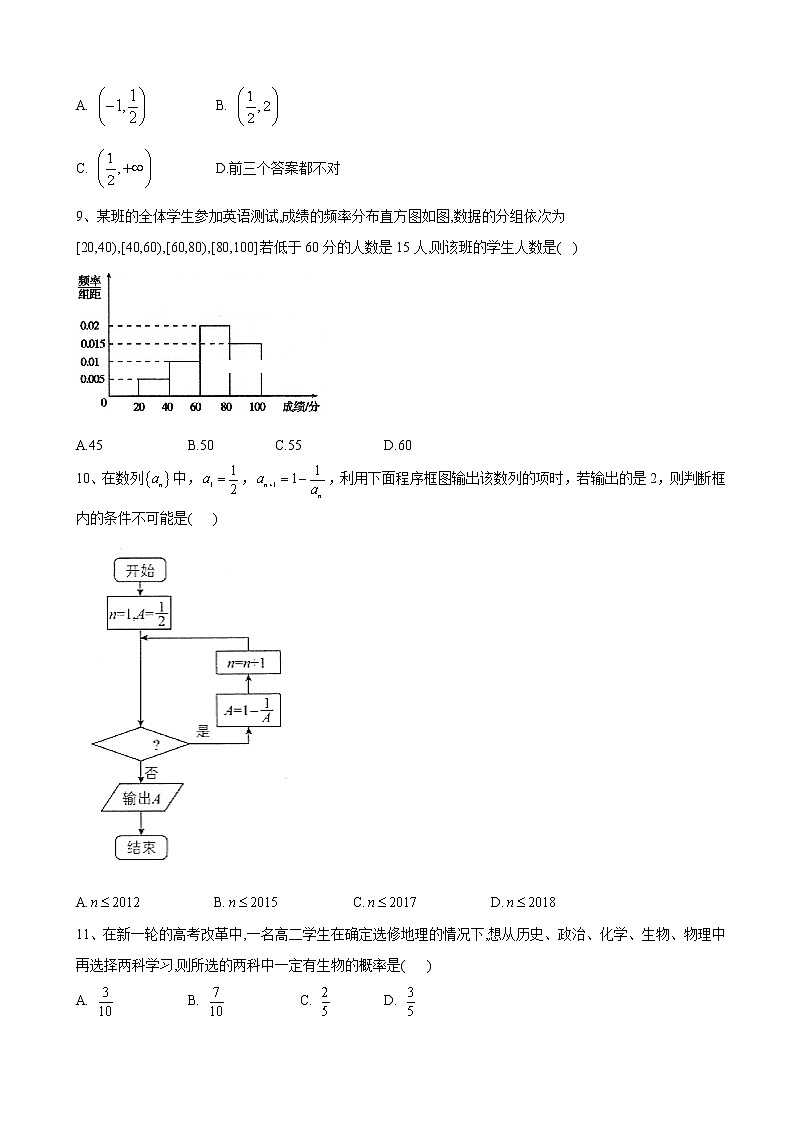 2020届全国高考总复习模拟卷（八）数学（文）（解析版）02