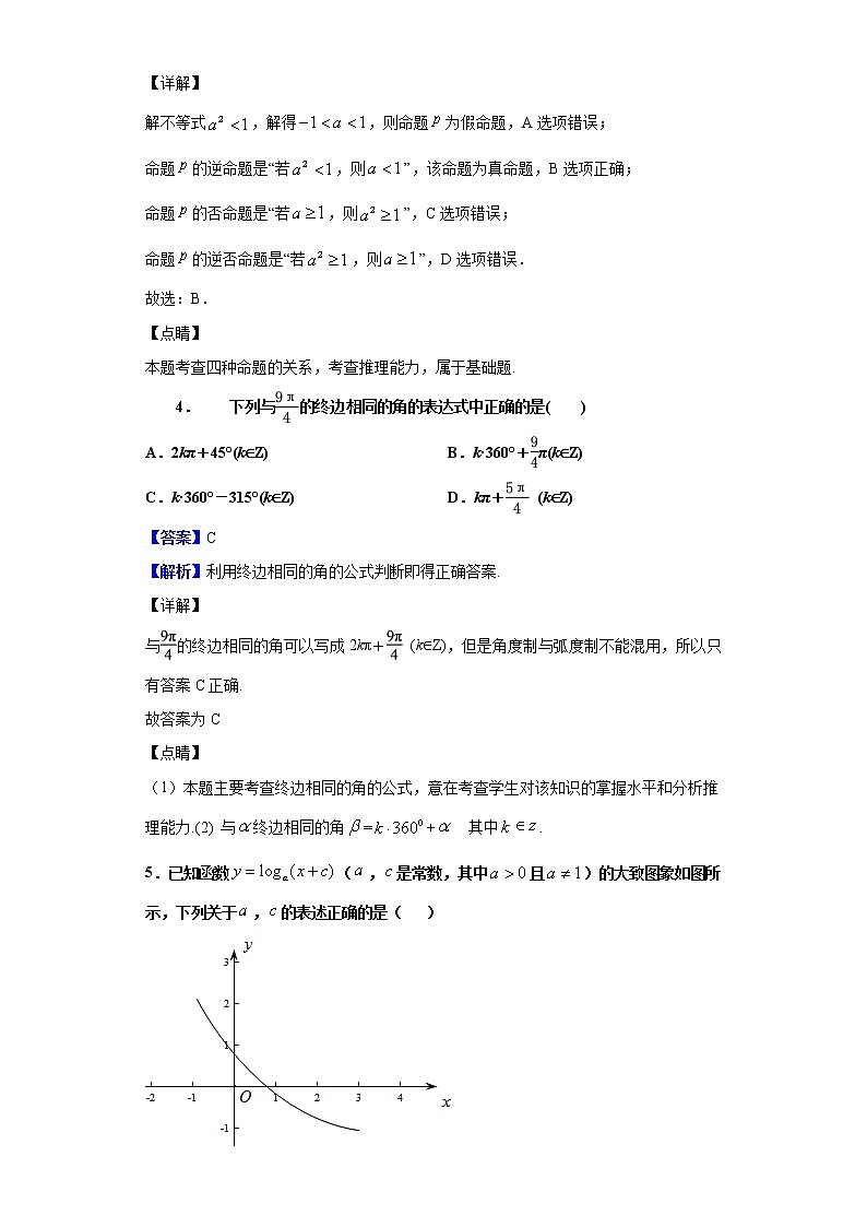 2020届江西省南昌市第二中学高三第一次模拟测试数学（理）试题（解析版）02