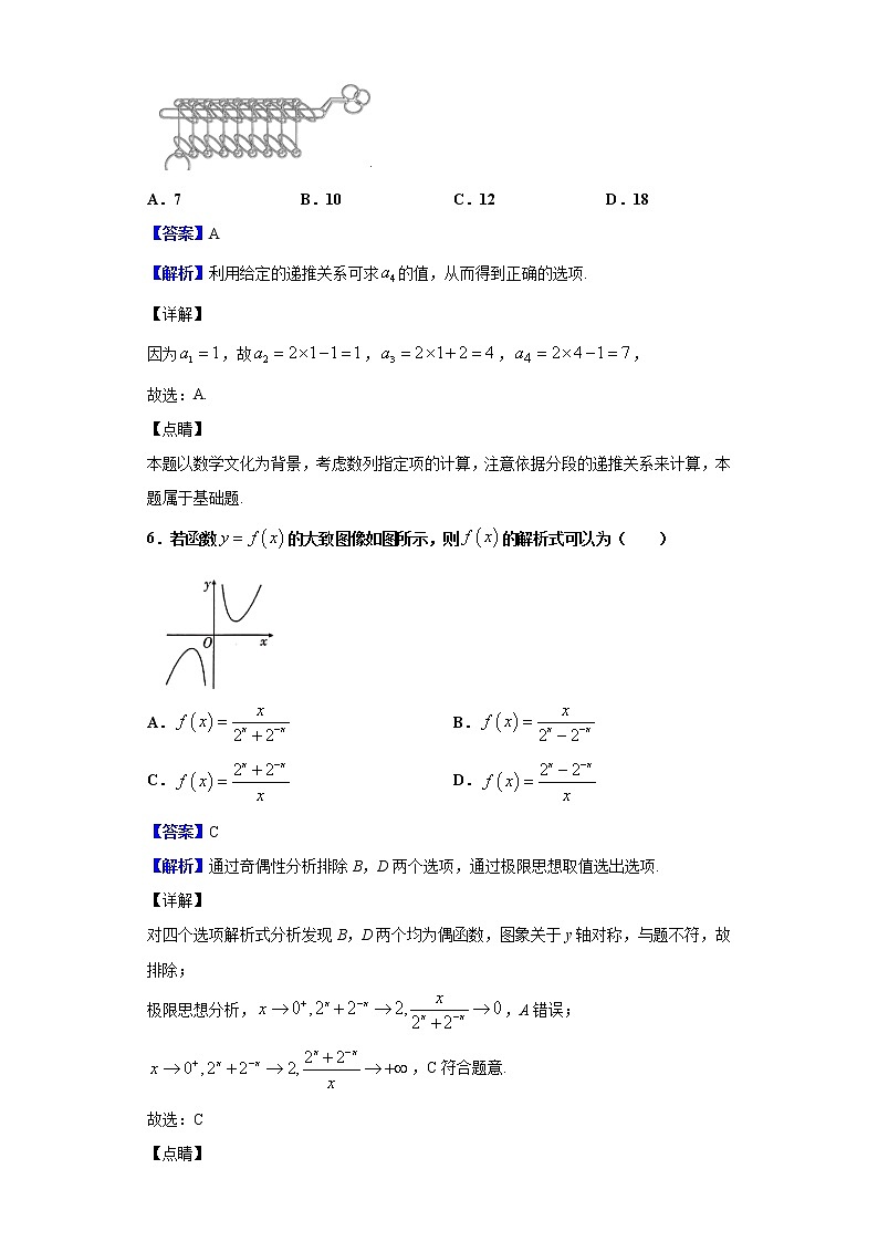 2020届内蒙古鄂尔多斯市第一中学高三下学期第一次模拟考试数学（文）试题（解析版）03