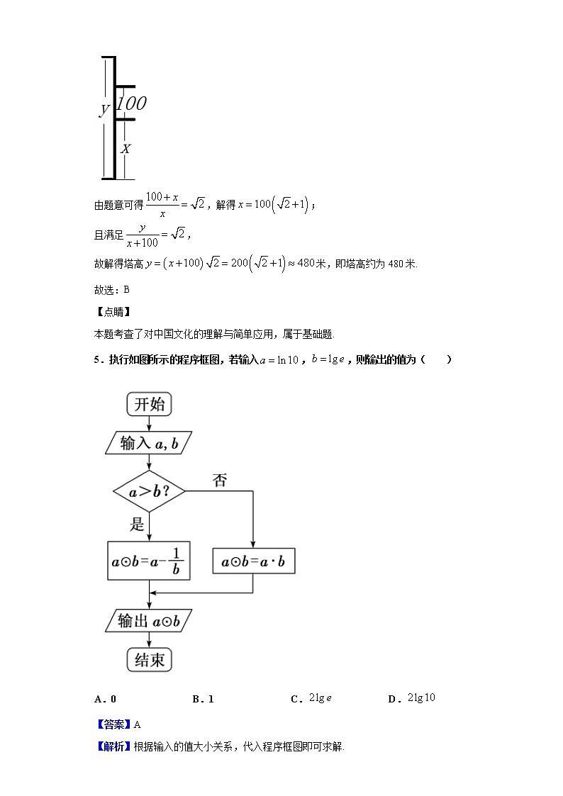 2020届河南省高三质量测评（一）数学（理）试题（解析版）03