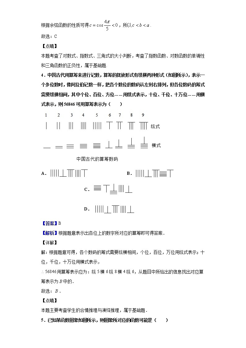 2020届河南省名校（南阳一中、信阳、漯河、平顶山一中四校）高三3月线上联合考试数学（文）试题（解析版）02