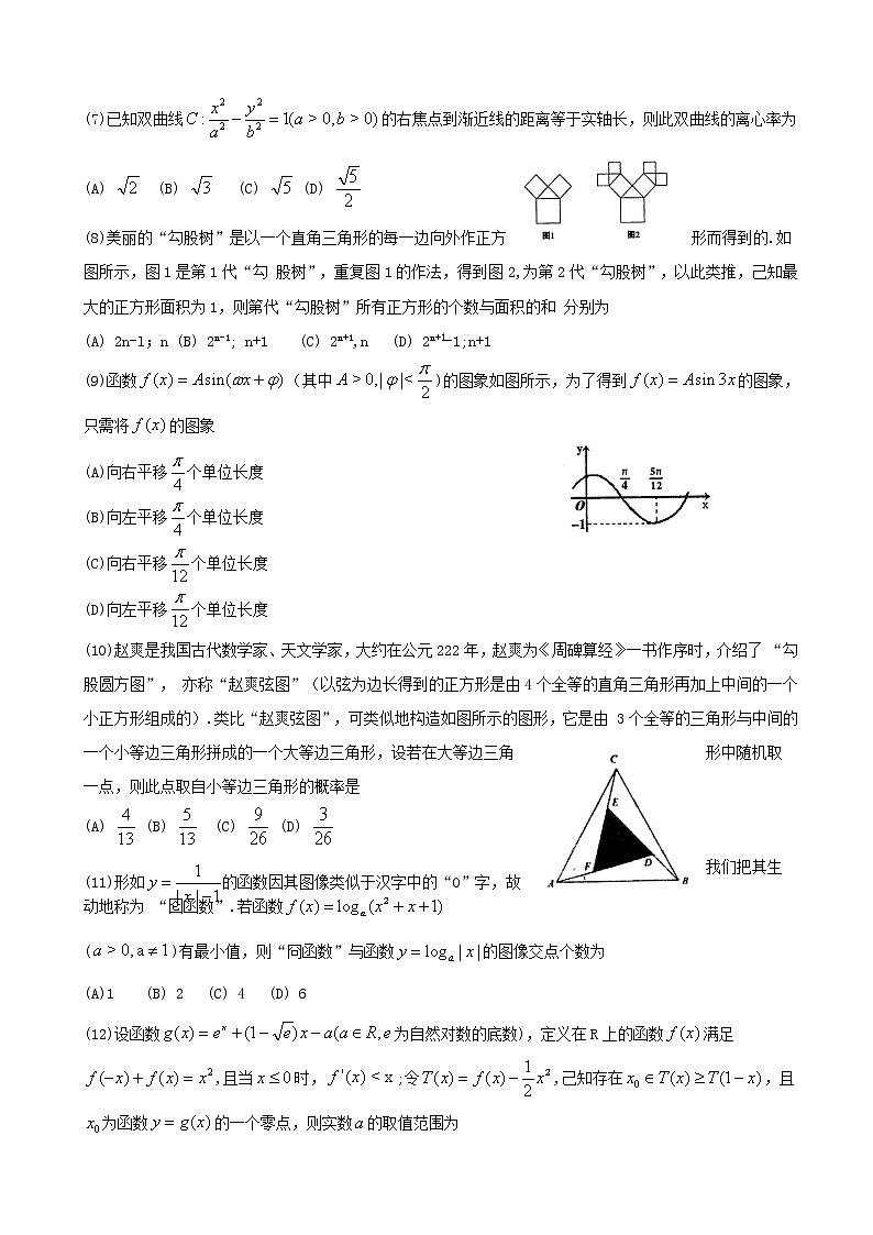 2020届广东省化州市高三上学期第一次模拟考试 数学（理）第2页