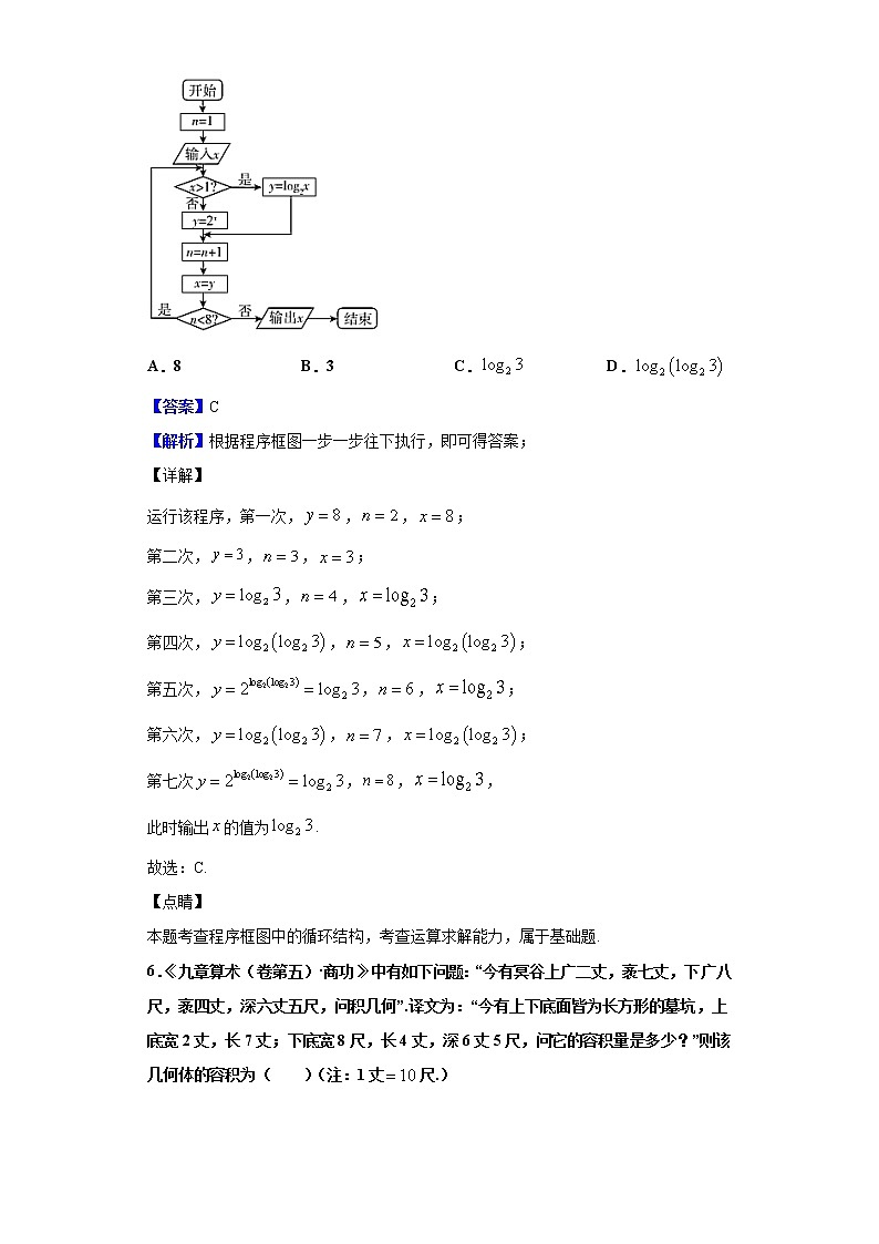 2020届百校联考高考百日冲刺金卷全国Ⅰ卷数学（理）（一）试题（解析版）03