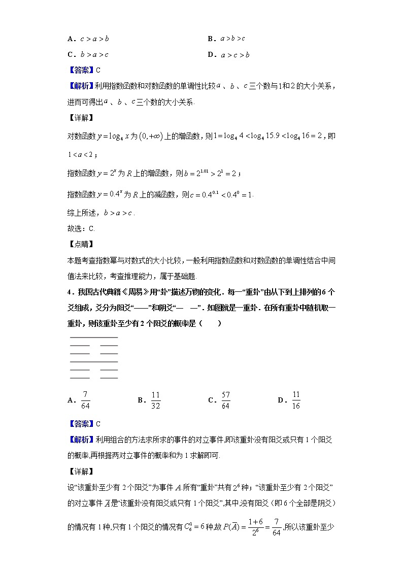 2020届百校联盟高考复习全程精练模拟（全国Ⅰ卷）数学（理）试题（解析版）02