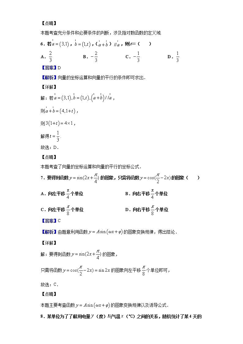2020届中原金科大联考高三4月质量检测数学（文）试题（解析版）03