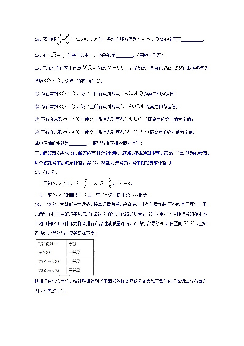 四川省棠湖中学2020届高三一诊模拟考试数学（理）试题03