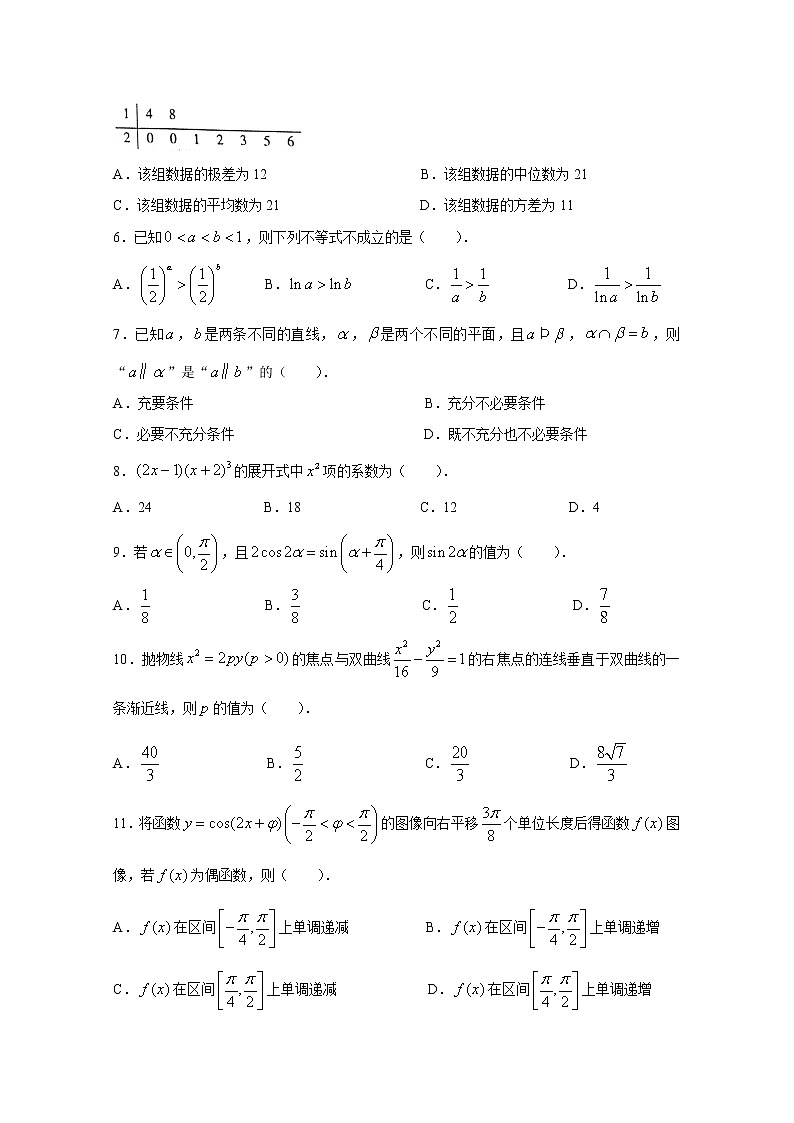 陕西省咸阳市2020届高三高考模拟检测检测（二）数学（理）试题02