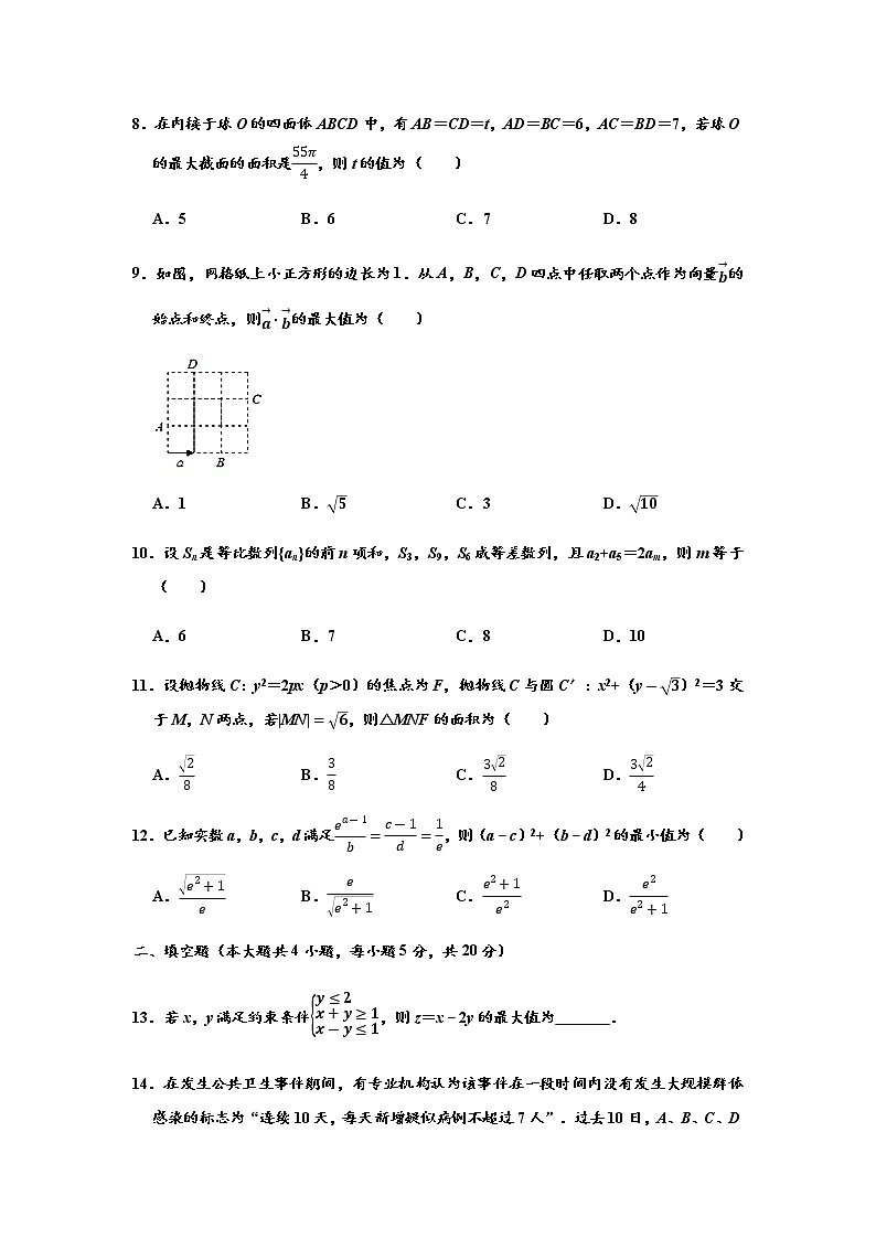 宁夏银川市第二中学2020届高三下学期第一次模拟考试数学（理科）试题第2页