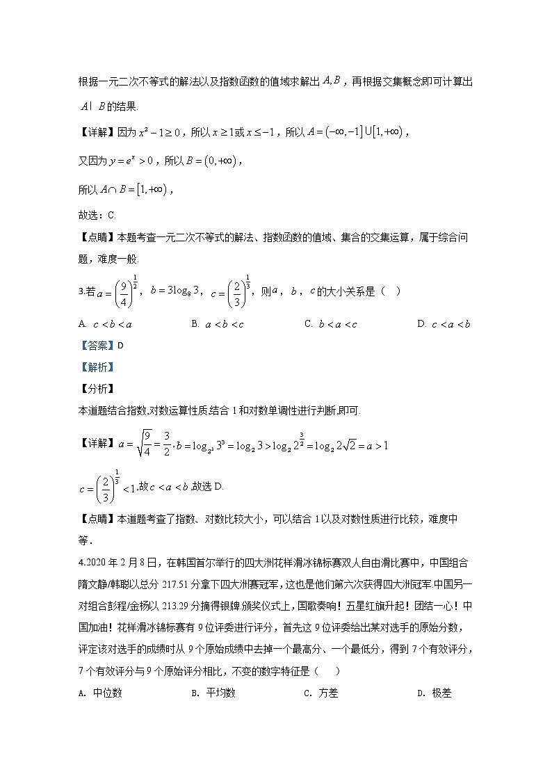 山东省寿光市第二中学2020届高三线上高考模拟题（三）数学试题02