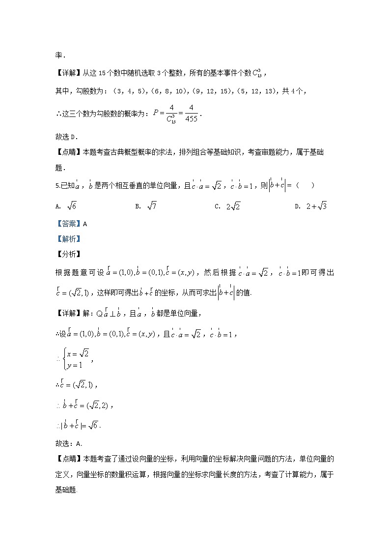 山东省潍坊市临朐县2020届高三综合模拟考试数学试题（一）03