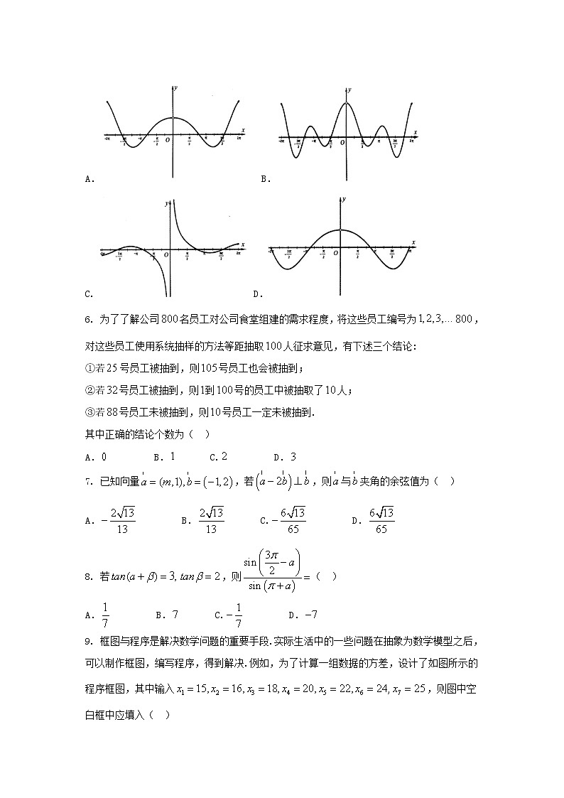 山西省大同市2020届高三模拟考试数学（文）02