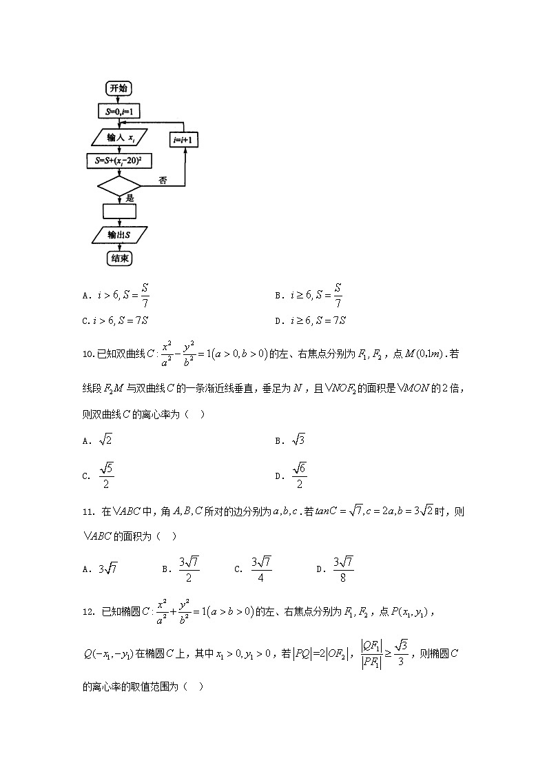 山西省大同市2020届高三模拟考试数学（文）03