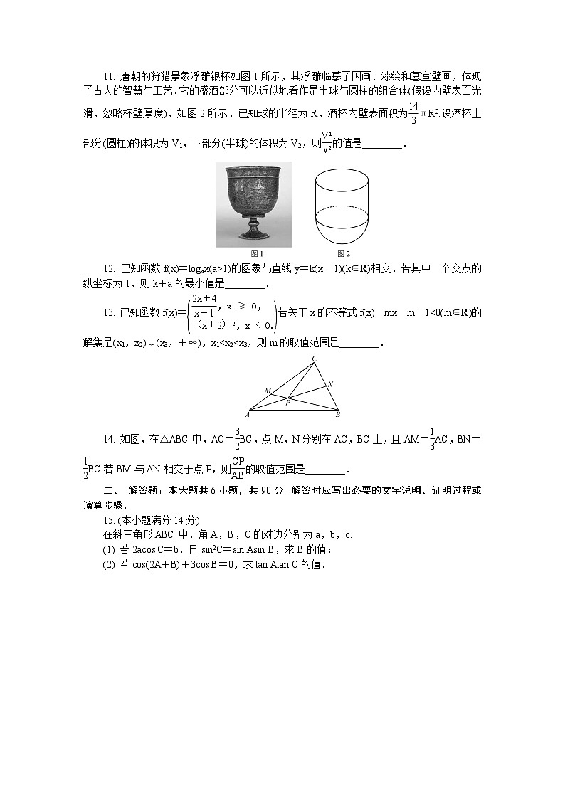 江苏省南通市2020届高三第二次模拟考试（5月） 数学02