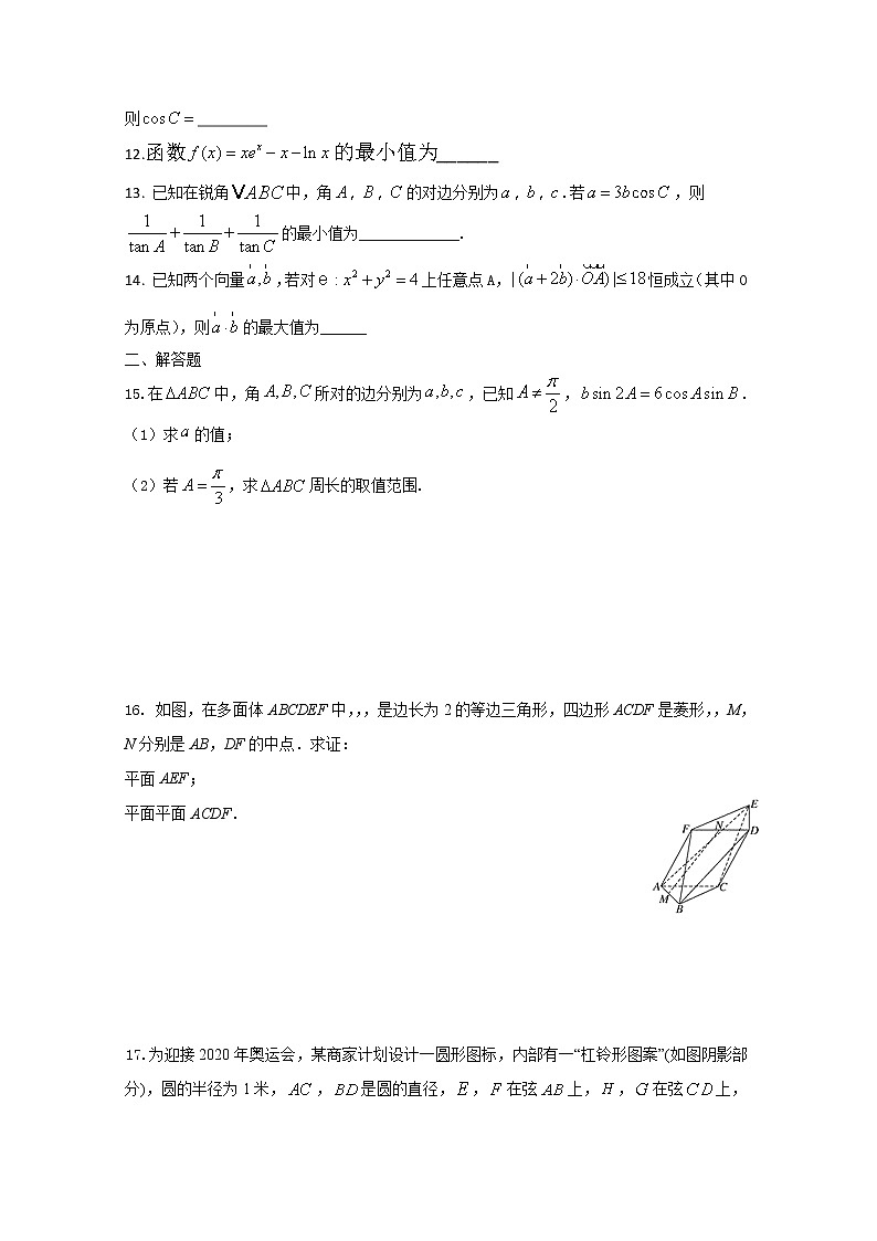江苏省如皋中学2020届高三创新班高考冲刺数学模拟试卷一不含附加题02