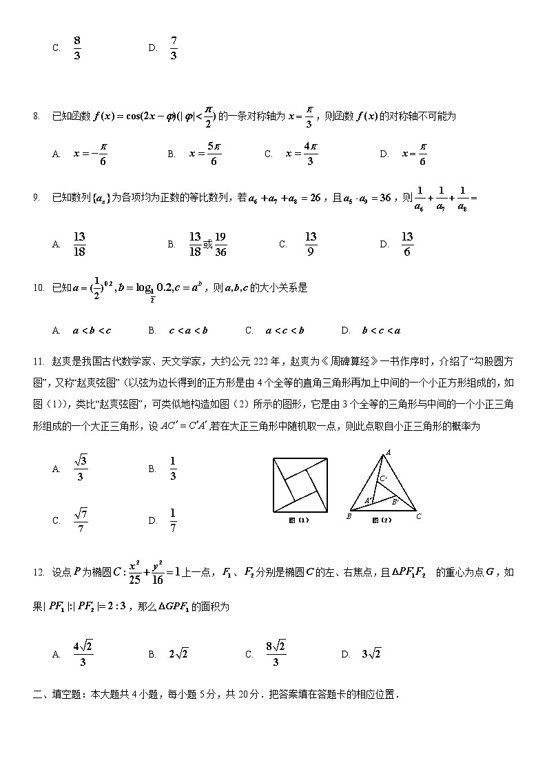 辽宁省辽河油田第二高级中学2020届高三6月模拟考试数学（文）试题02