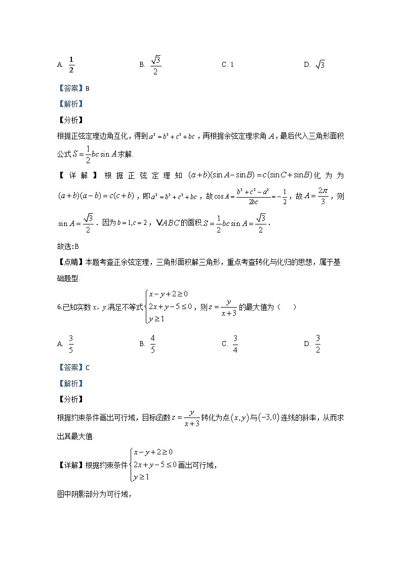 河北省石家庄市2020届高三高考模拟数学（文）试题03
