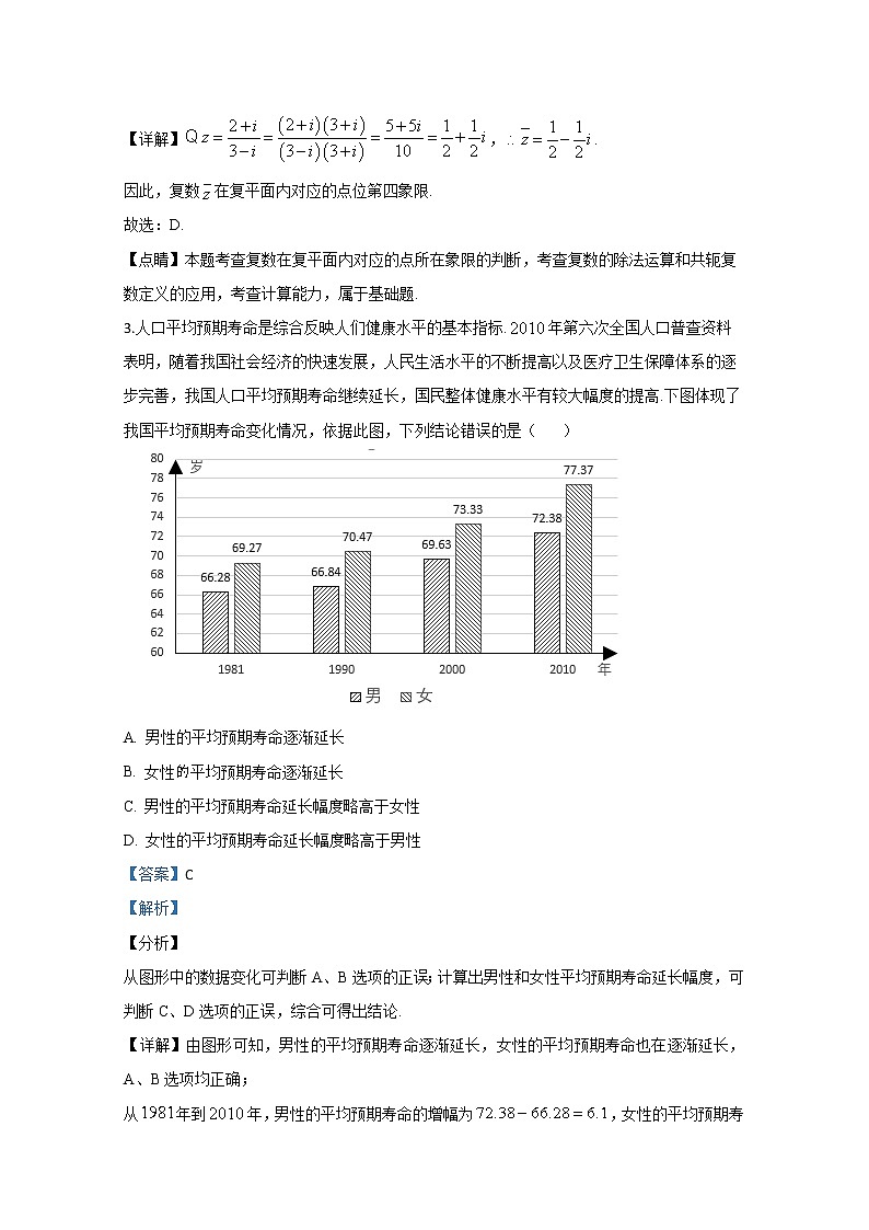 河北省唐山市2020届高三第一次模拟数学（文）试题02