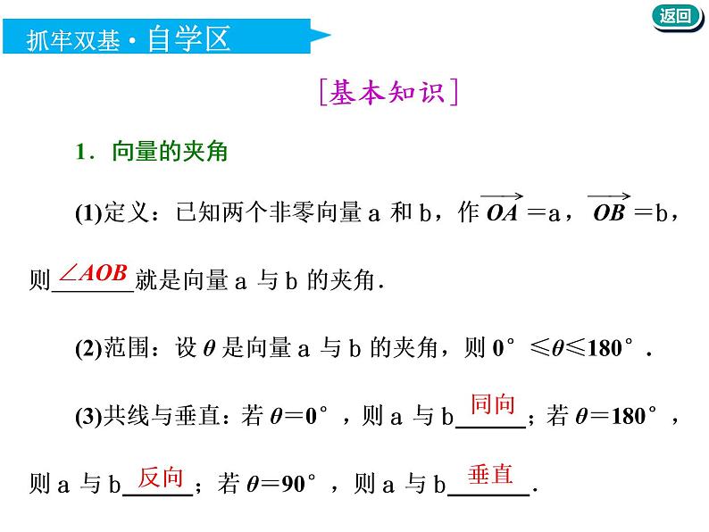 标题-2018-2019学年高中新创新一轮复习文数通用版：第五章 第三节  平面向量的数量积及其应用第4页