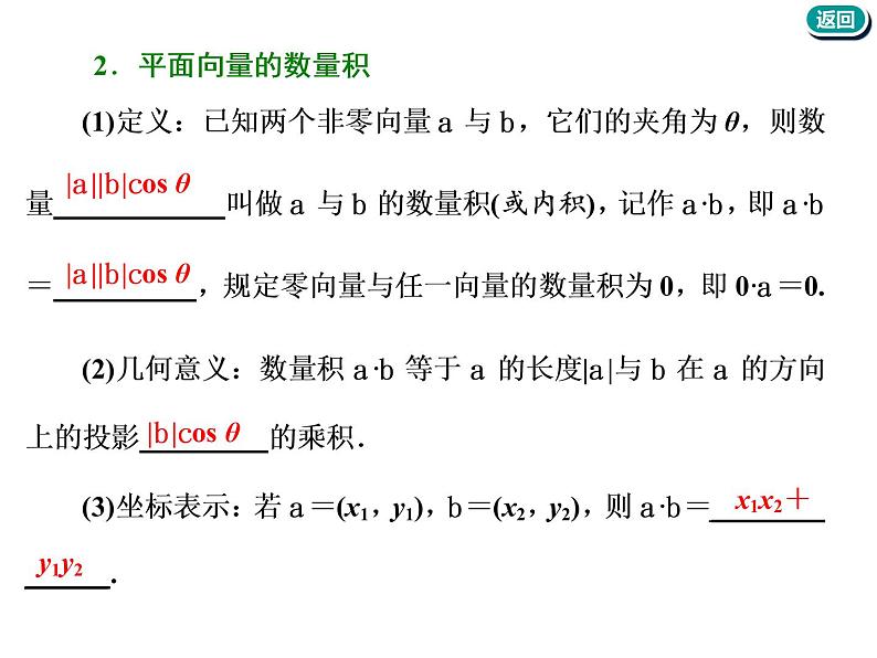 标题-2018-2019学年高中新创新一轮复习文数通用版：第五章 第三节  平面向量的数量积及其应用第5页