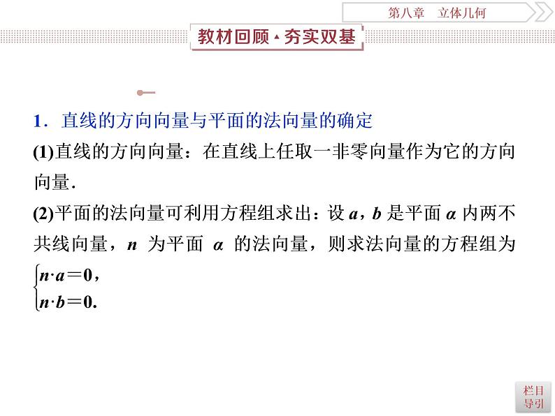 第7讲　立体几何中的向量方法第2页