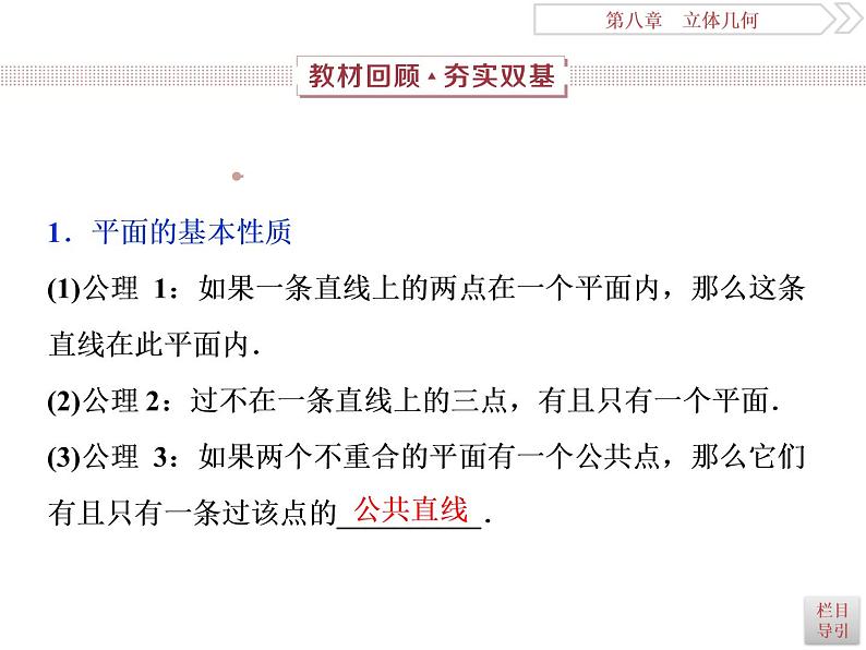 第3讲　空间点、直线、平面之间的位置关系第2页
