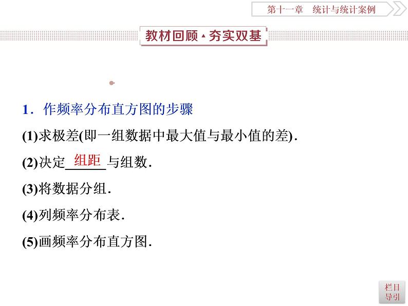 2021届高考数学（理科）人教版 1轮复习资料（课件+达标练习） 第十一章　统计与统计案例 (共7份打包)02