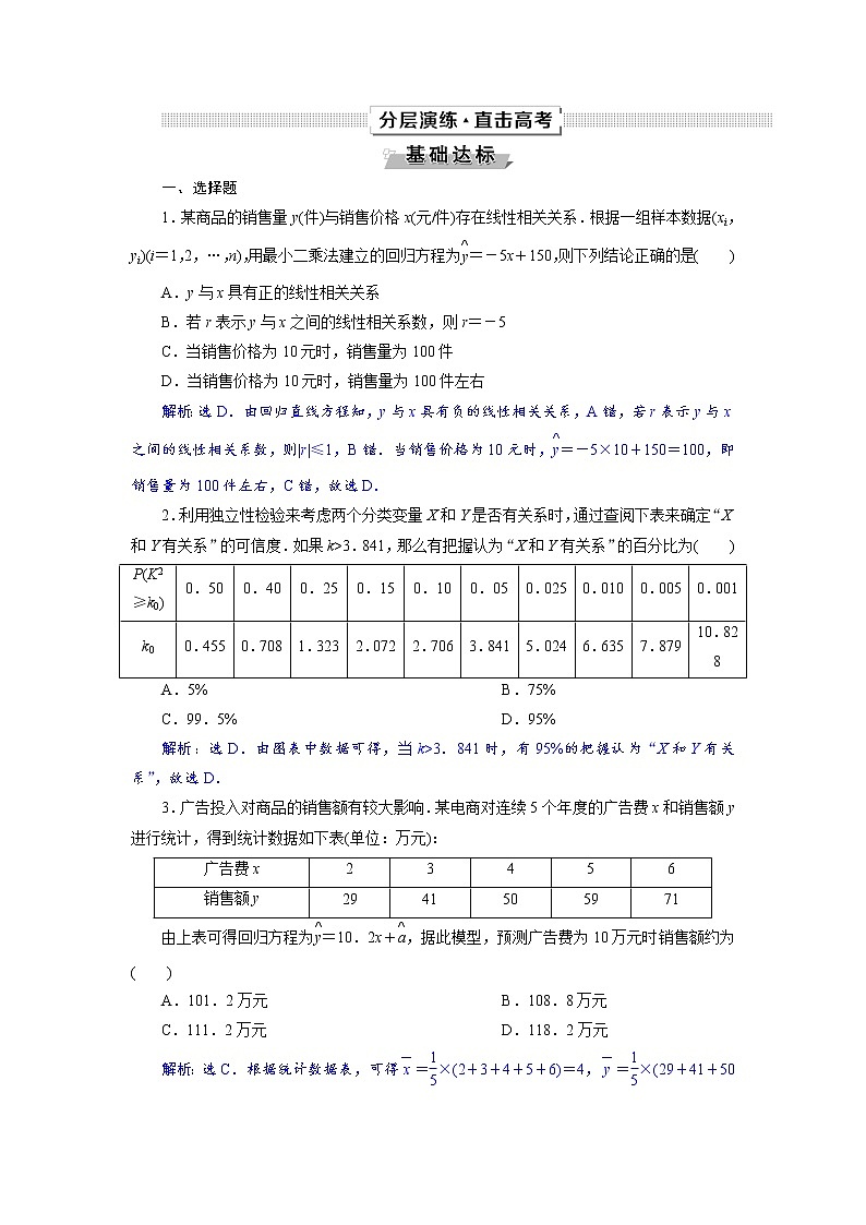2021届高考数学（理科）人教版 1轮复习资料（课件+达标练习） 第十一章　统计与统计案例 (共7份打包)01