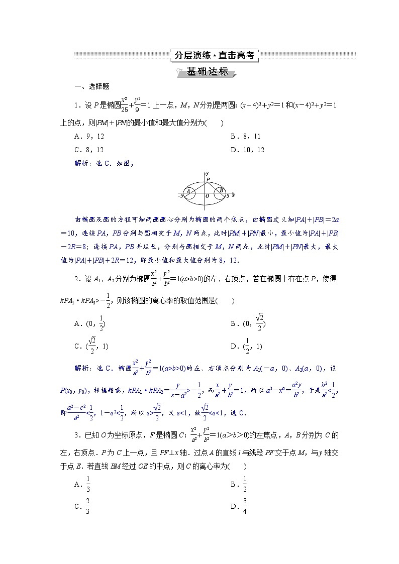 2021届高考数学（理科）人教版 1轮复习资料（课件+达标练习）第九章　平面解析几何 (共24份打包)01