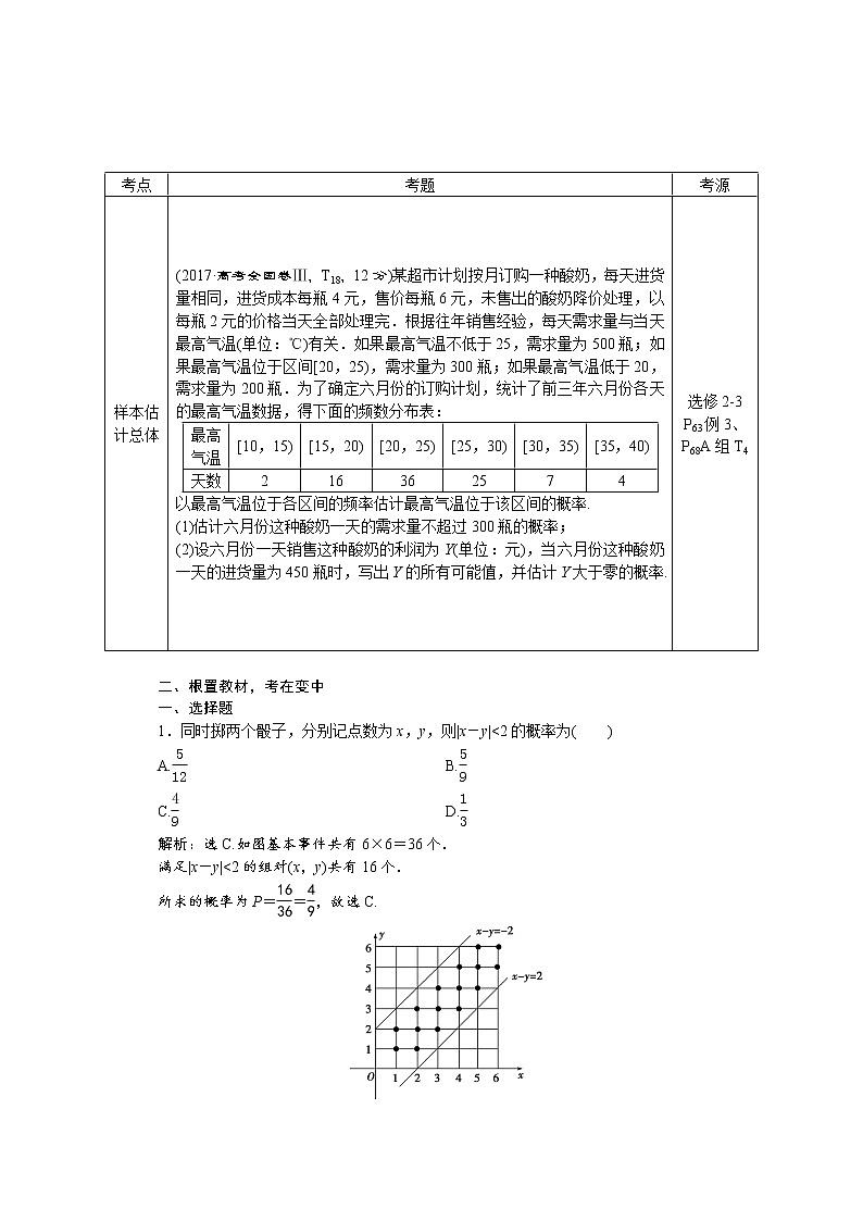 2021届高考数学（理科）人教版 1轮复习资料（课件+达标练习）第十章　计数原理、概率、随机变量及其分布列 (共17份打包)03