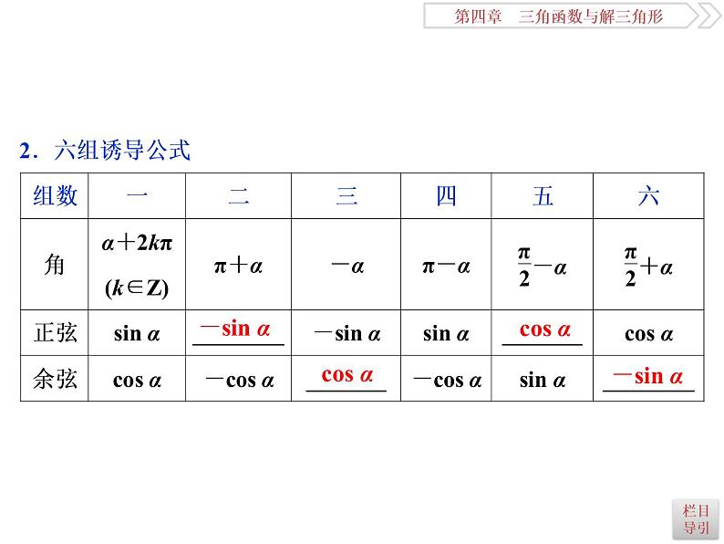 2021届高考数学（理科）人教版 1轮复习资料（课件+达标练习）第四章　三角函数与解三角形 (共15份打包)03