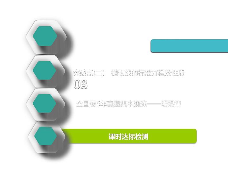 标题-2018-2019学年高中新创新一轮复习文数通用版：第九章 第六节  抛物线第2页