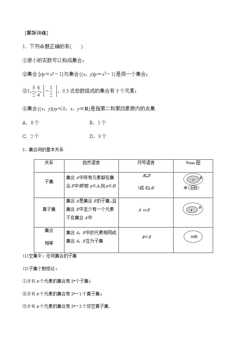 第1讲 集合与函数（知识点串讲）（原卷版）第2页