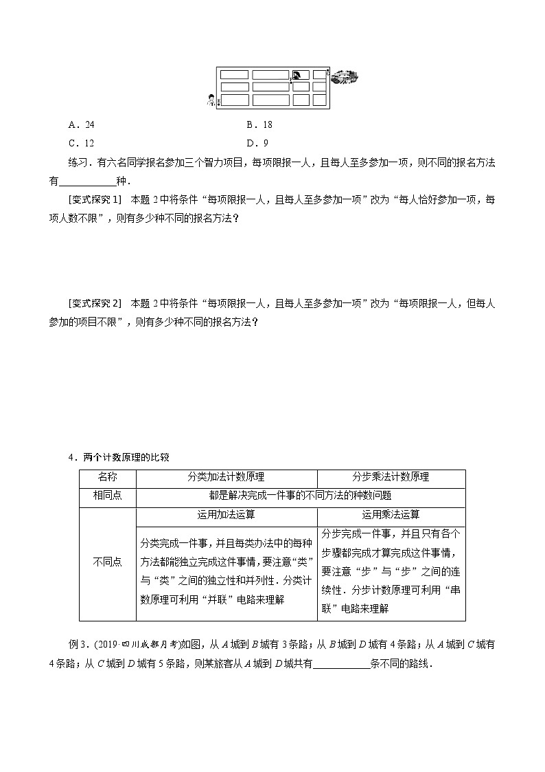 第1讲 计数原理（知识点串讲）（原卷版）第2页