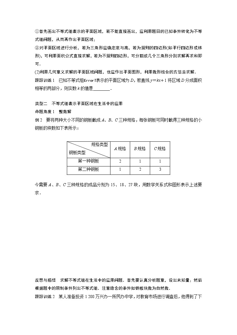 20-21版：3．3.1　　二元一次不等式(组)与平面区域(二)（复习讲义）02