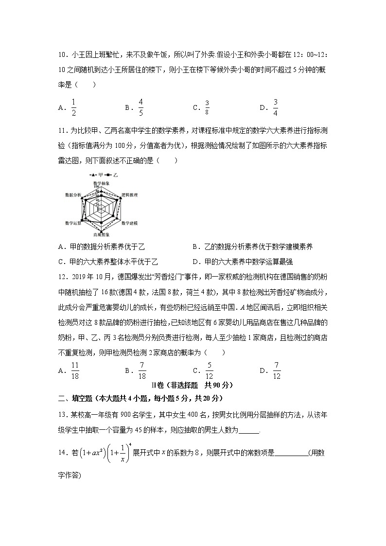 【数学】黑龙江省实验中学2019-2020学年高二下学期期中考试（理）第3页