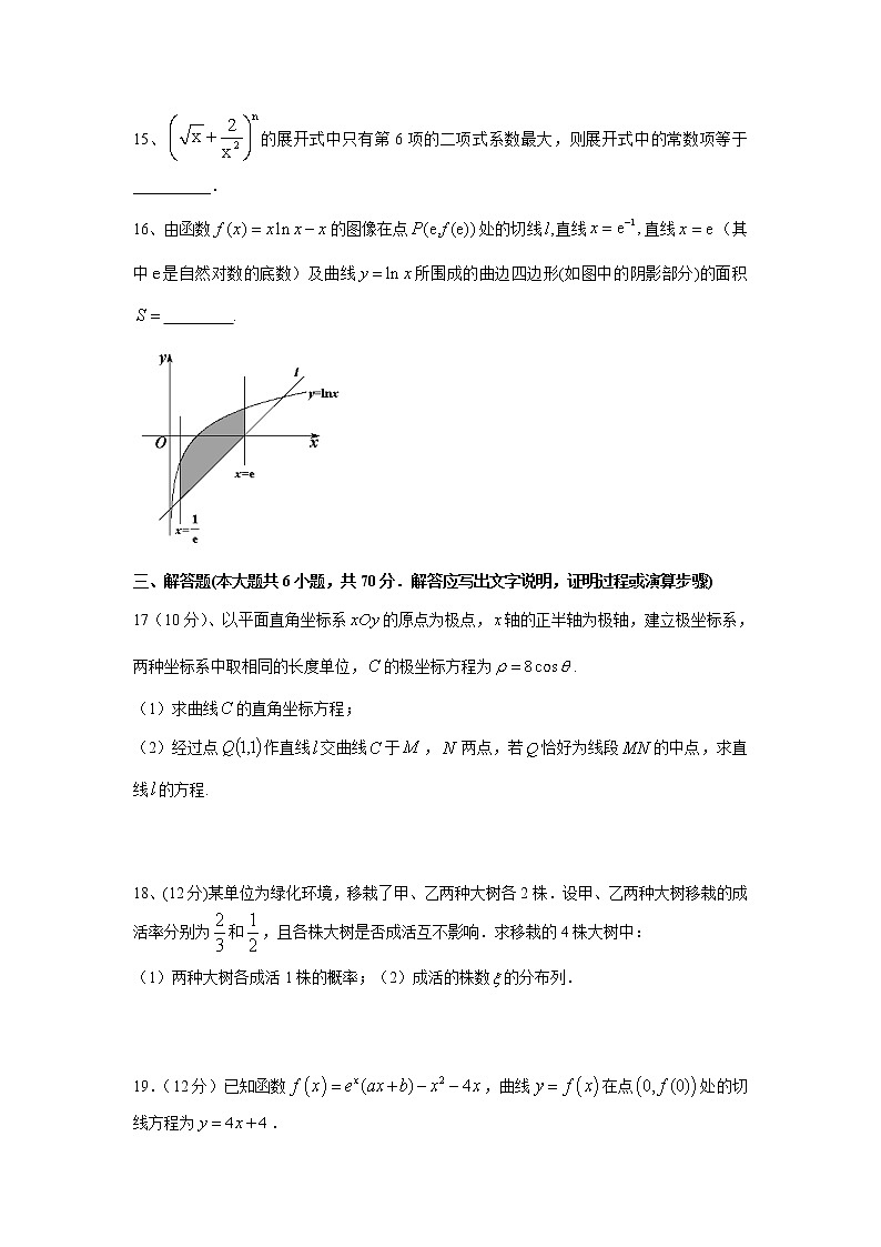 【数学】山西省朔州市怀仁县怀仁一中云东校区2019-2020学年高二下学期期中考试（理）03