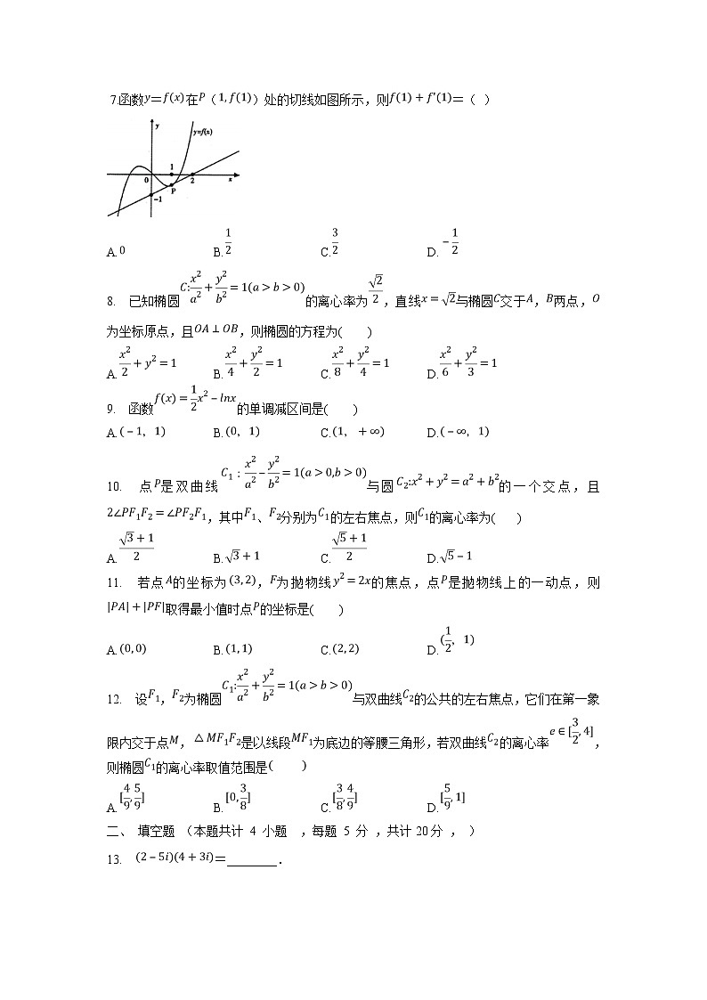 【数学】山西运城市景胜中学2019-2020学年高二下学期期末模考（文）（解析版） 试卷02